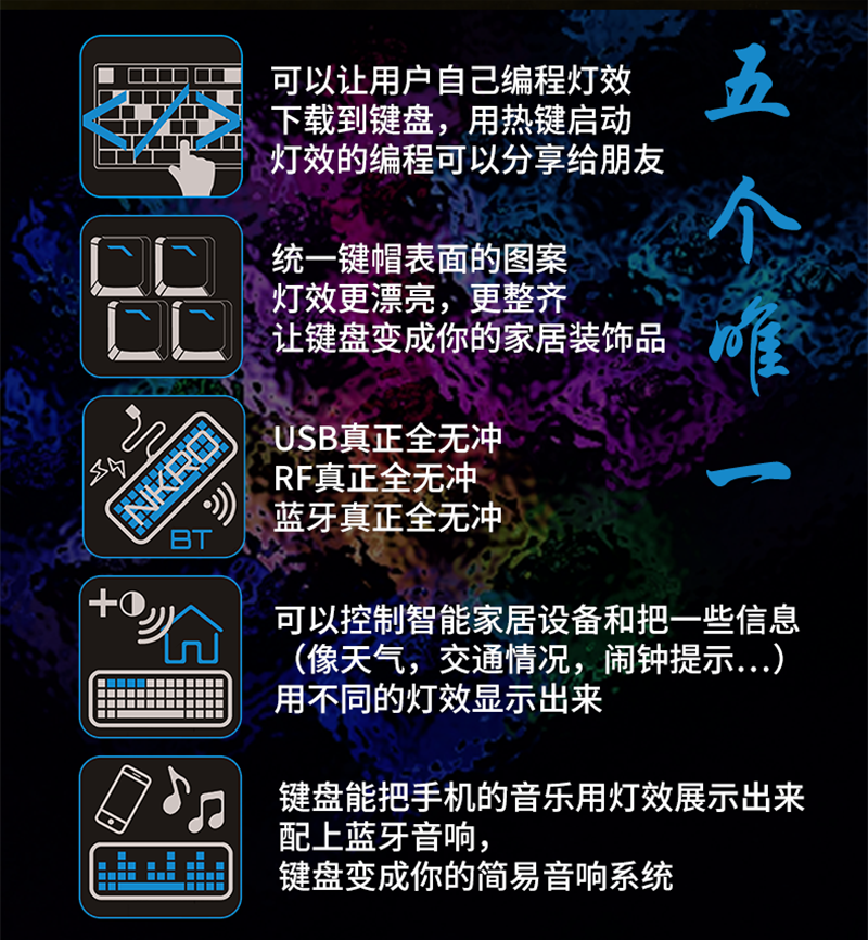 DECK达克键盘的五个唯一